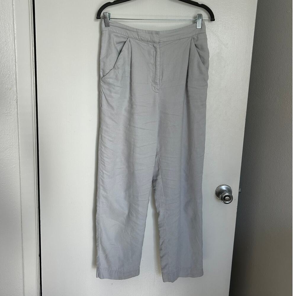 Wilfred Linen-Blend Trouser Pants Pale Blue